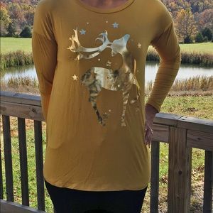 Tissue tee soft reindeer tunic